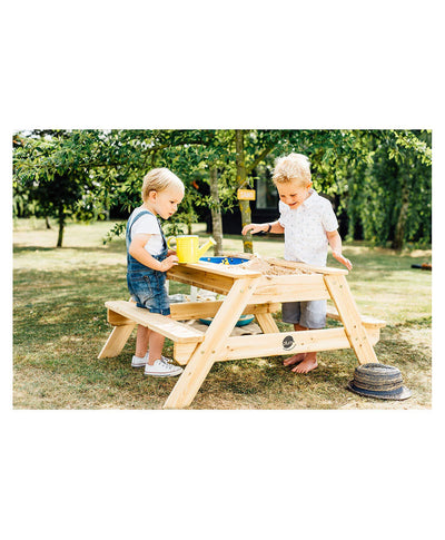Plum: Surfside Wooden Sand and Water Picnic Table
