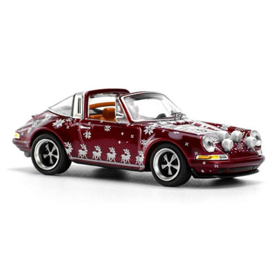 Pop Race #083: Porsche Singer targa Christmas Edition Red 1:64