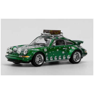 Pop Race #084: Porsche Singer targa Christmas Edition Green 1:64