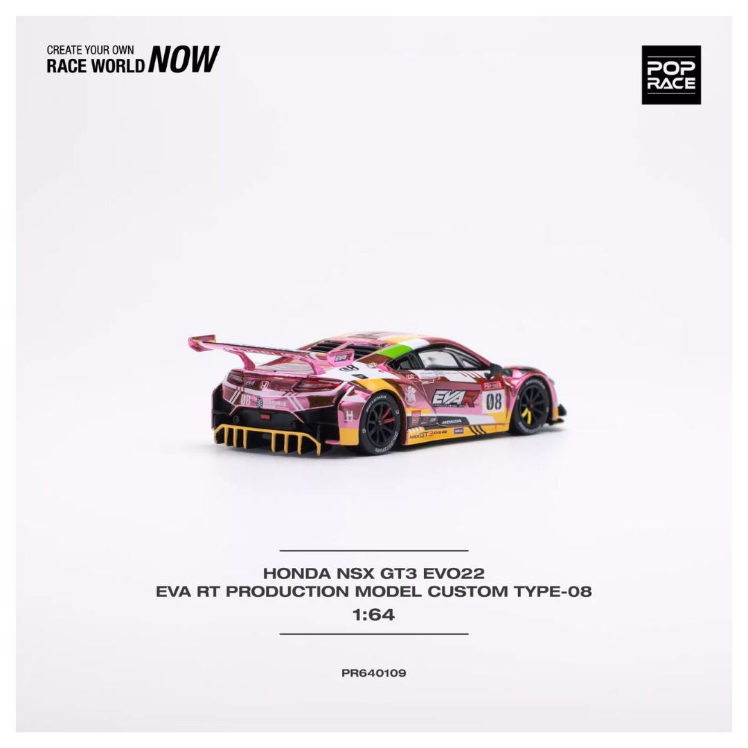 Pop Race Honda NSX GT3 EV022 EVA RT Production Model Custom Type 08 1:64