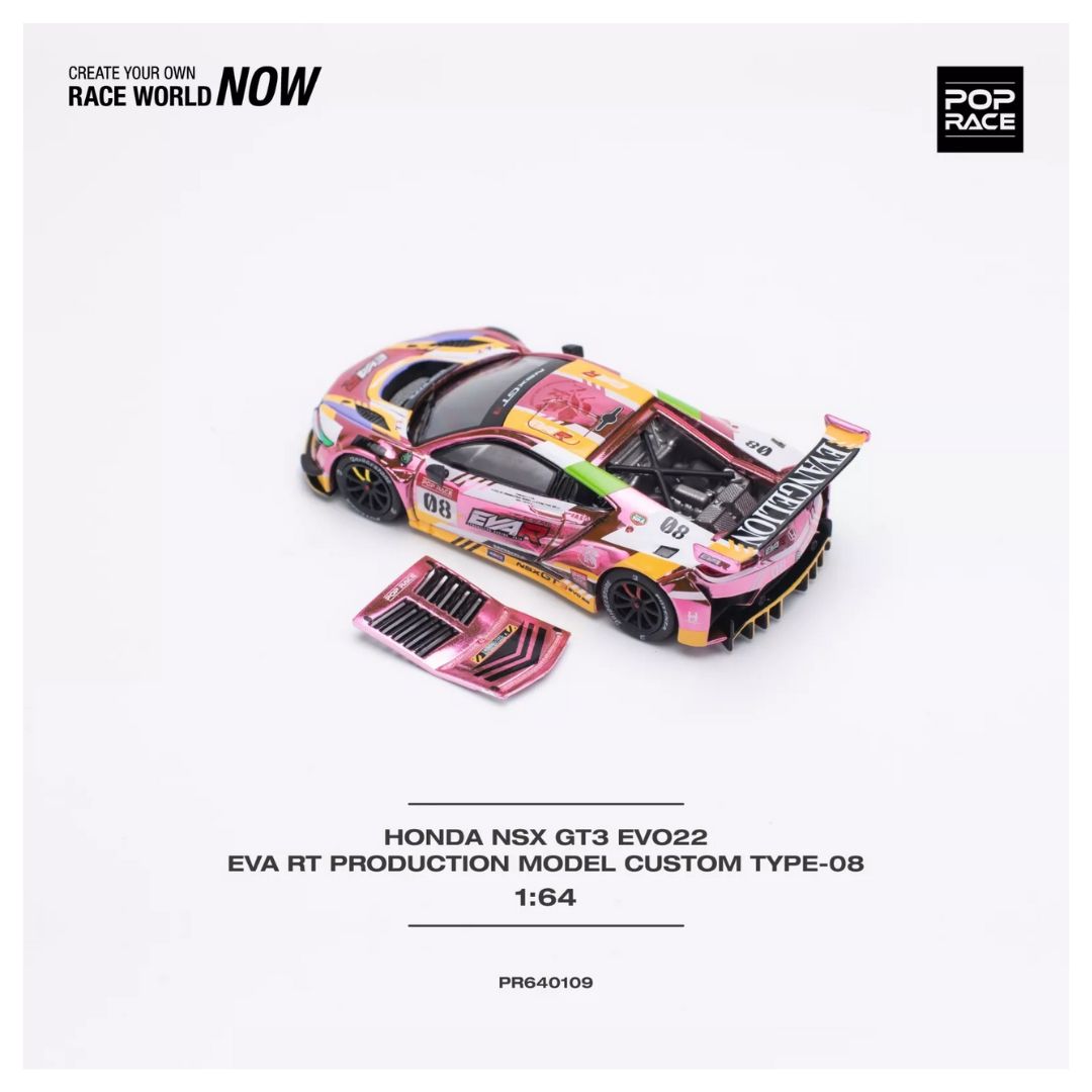 Pop Race Honda NSX GT3 EV022 EVA RT Production Model Custom Type 08 1:64