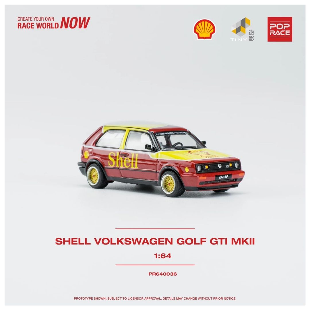 Pop Race #036: Pop Race x Tiny Shell Volkswagen Golf GTI MKII 1:64