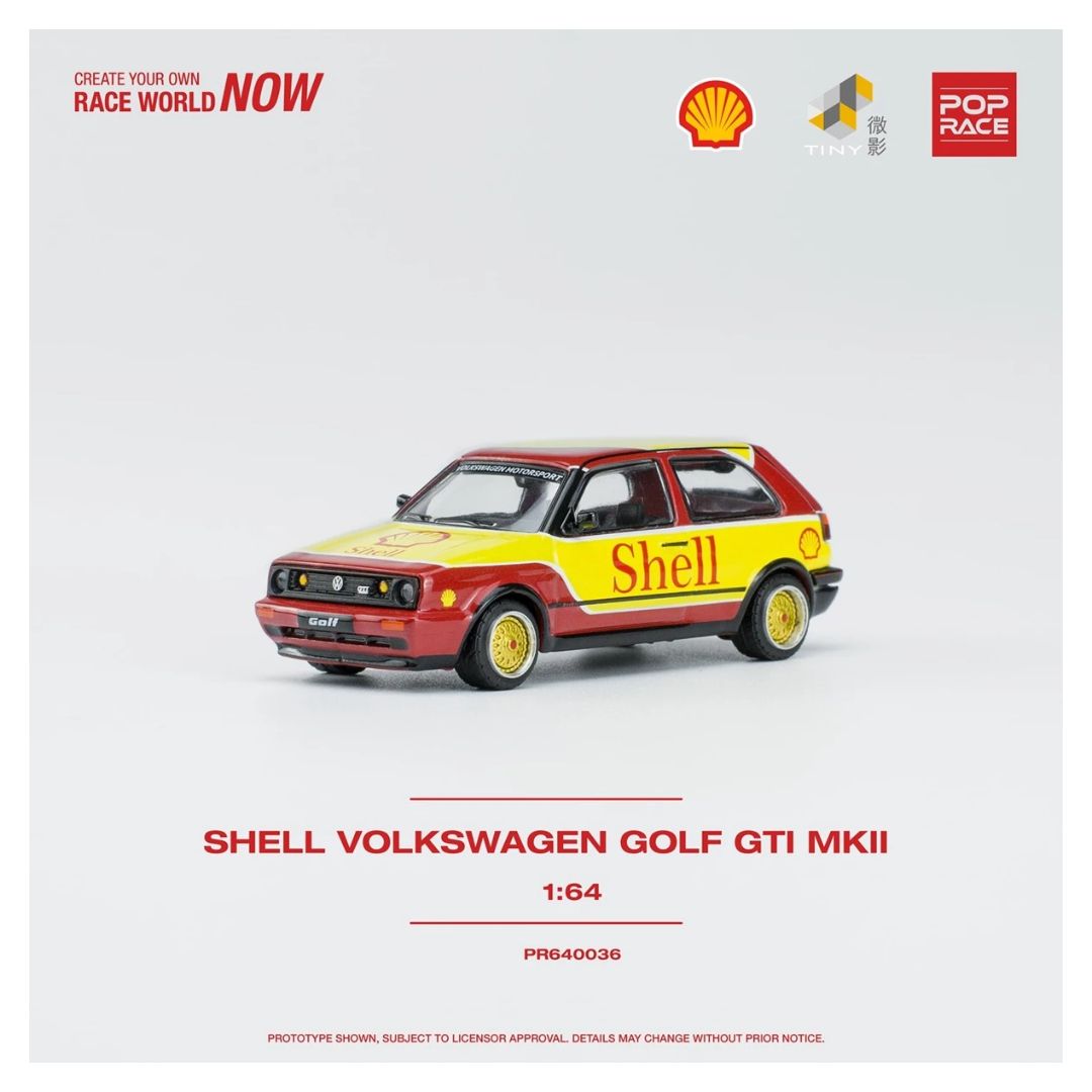 Pop Race #036: Pop Race x Tiny Shell Volkswagen Golf GTI MKII 1:64