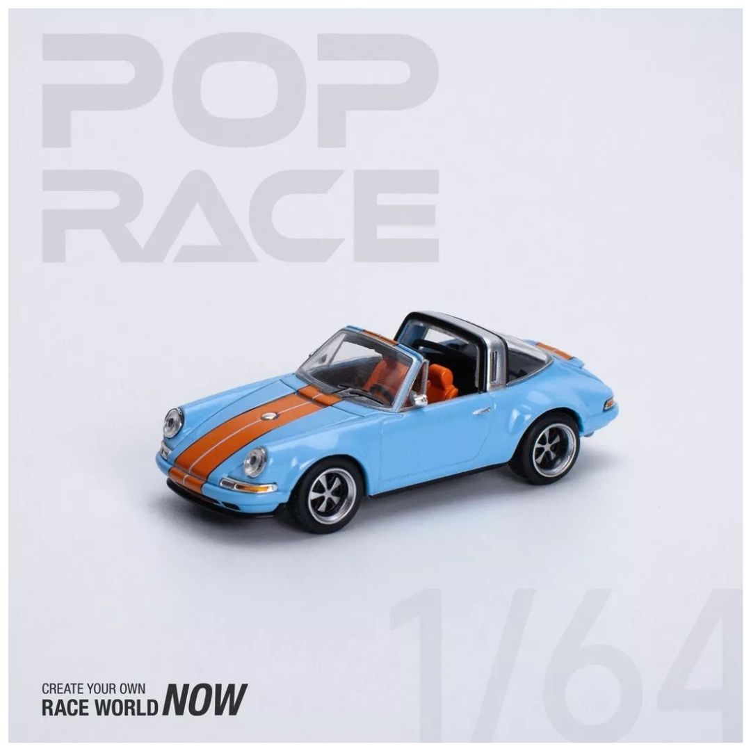 Pop Race #078 Porsche 911 Singer Targa Gulf 1:64