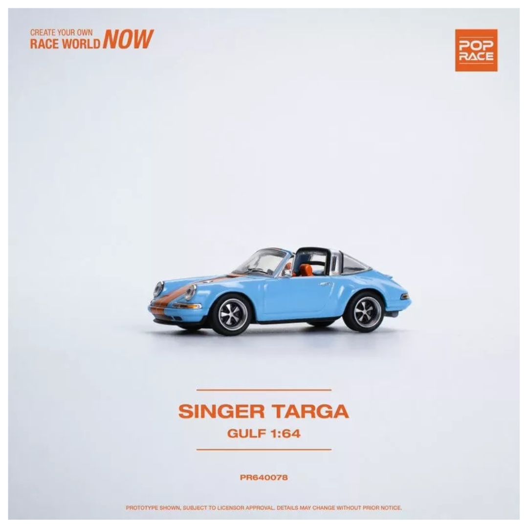 Pop Race #078 Porsche 911 Singer Targa Gulf 1:64