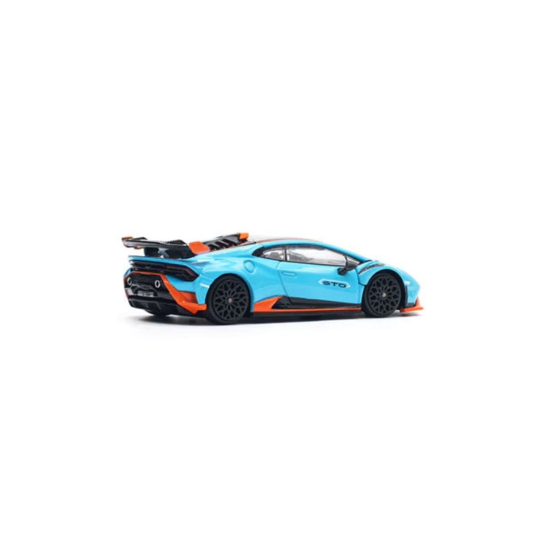 Pop Race #110 Lamborghini Huracan STO Blu Laufey 1:64