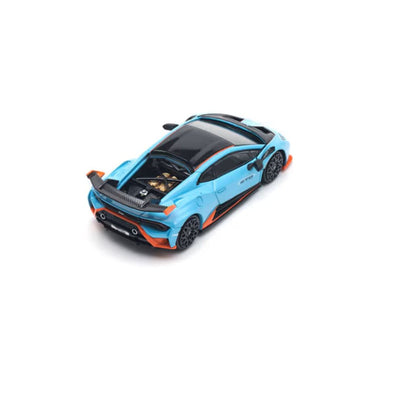 Pop Race #110 Lamborghini Huracan STO Blu Laufey 1:64