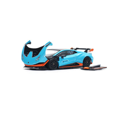 Pop Race #110 Lamborghini Huracan STO Blu Laufey 1:64