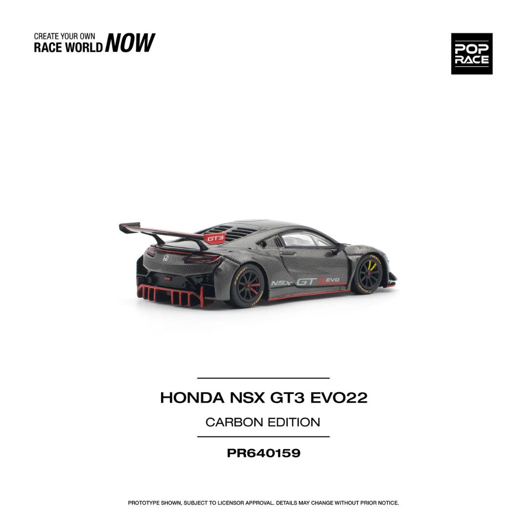 Pop Race #159: Honda NSX  GT3 EVO22 Carbon Edition 1:64