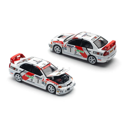 Pop Race #165: Mitsubishi Lancer Evolution IV 1997 Catalunya Rally Winner 1:64