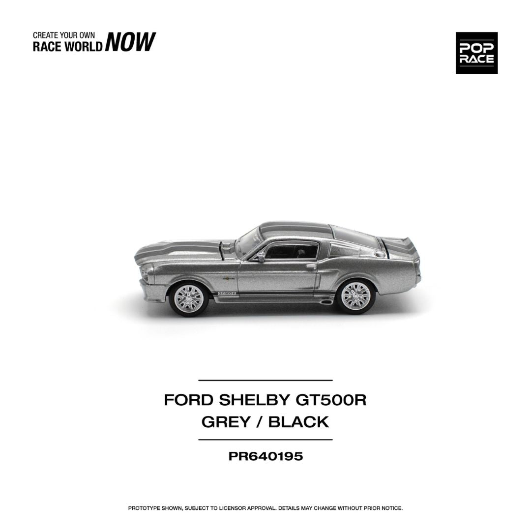 Pop Race #195: Ford Shelby GT500R Grey/Black 1:64