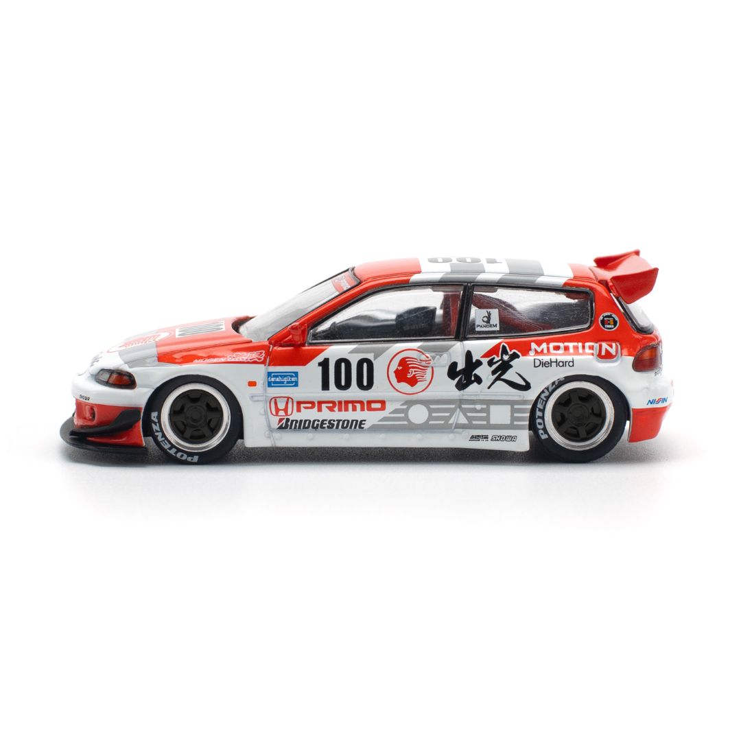 Pop Race #212: Pandem Civic EG6 V1.5 Idemitsu Motion Infinite 1:64