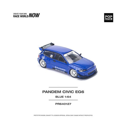 Pop Race #127: Pandem Honda Civic EG6 V15 Metallic Blue