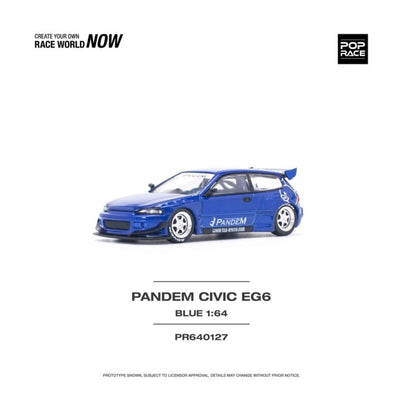 Pop Race #127: Pandem Honda Civic EG6 V15 Metallic Blue