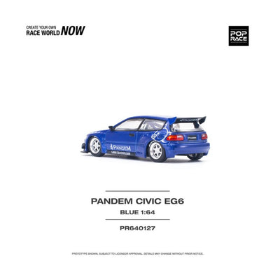 Pop Race #127: Pandem Honda Civic EG6 V15 Metallic Blue