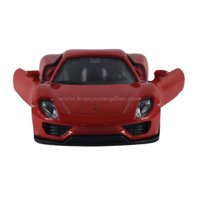 Super Fast City Car : Porsche 918 Spyder - Red Die-Cast Scale Model (1:32)