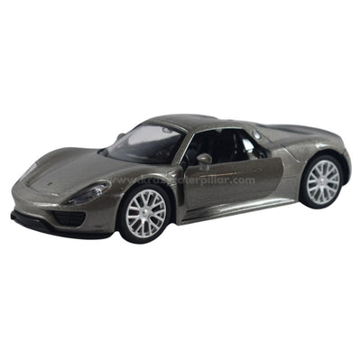 Super Fast City Car : Porsche 918 Spyder - Silver Die-Cast Scale Model (1:32)