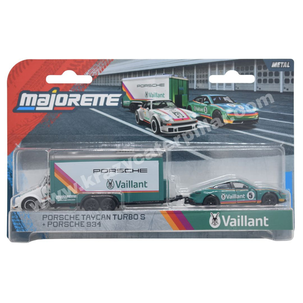 Porsche: Taycan Turbo S + 934 - Race Trailer | Majorette