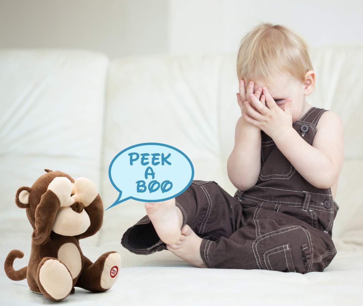 Freedo The Monkey (Pee-a-Boo, interactive Plush) | Pugs At Play