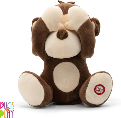 Freedo The Monkey (Pee-a-Boo, interactive Plush) | Pugs At Play