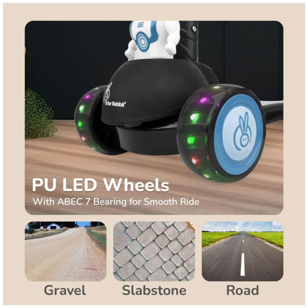 R For Rabbit: Road Runner Astro Scooter - Black – Krazy Caterpillar
