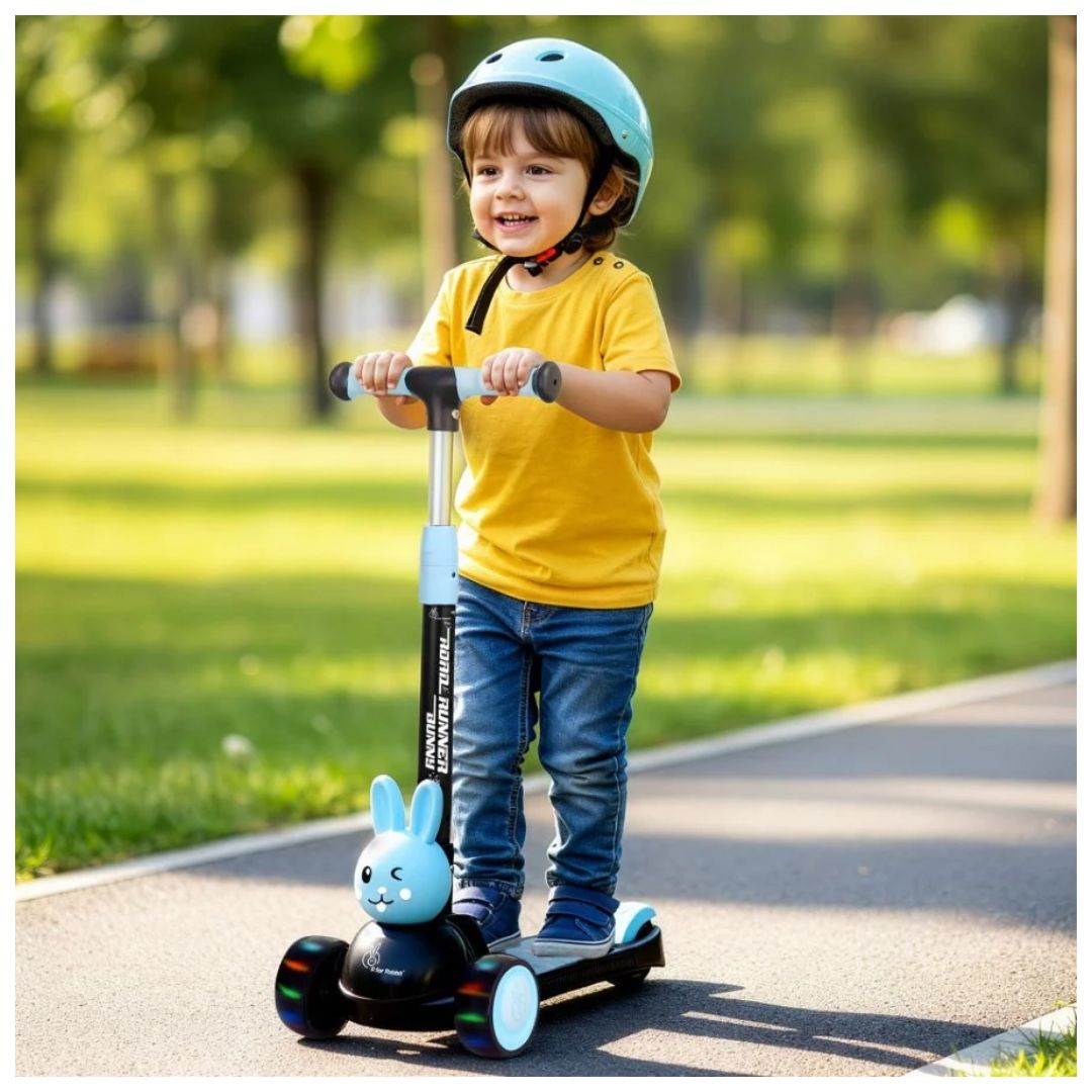 R For Rabbit: Road Runner Bunny Scooter - Black Blue – Krazy Caterpillar