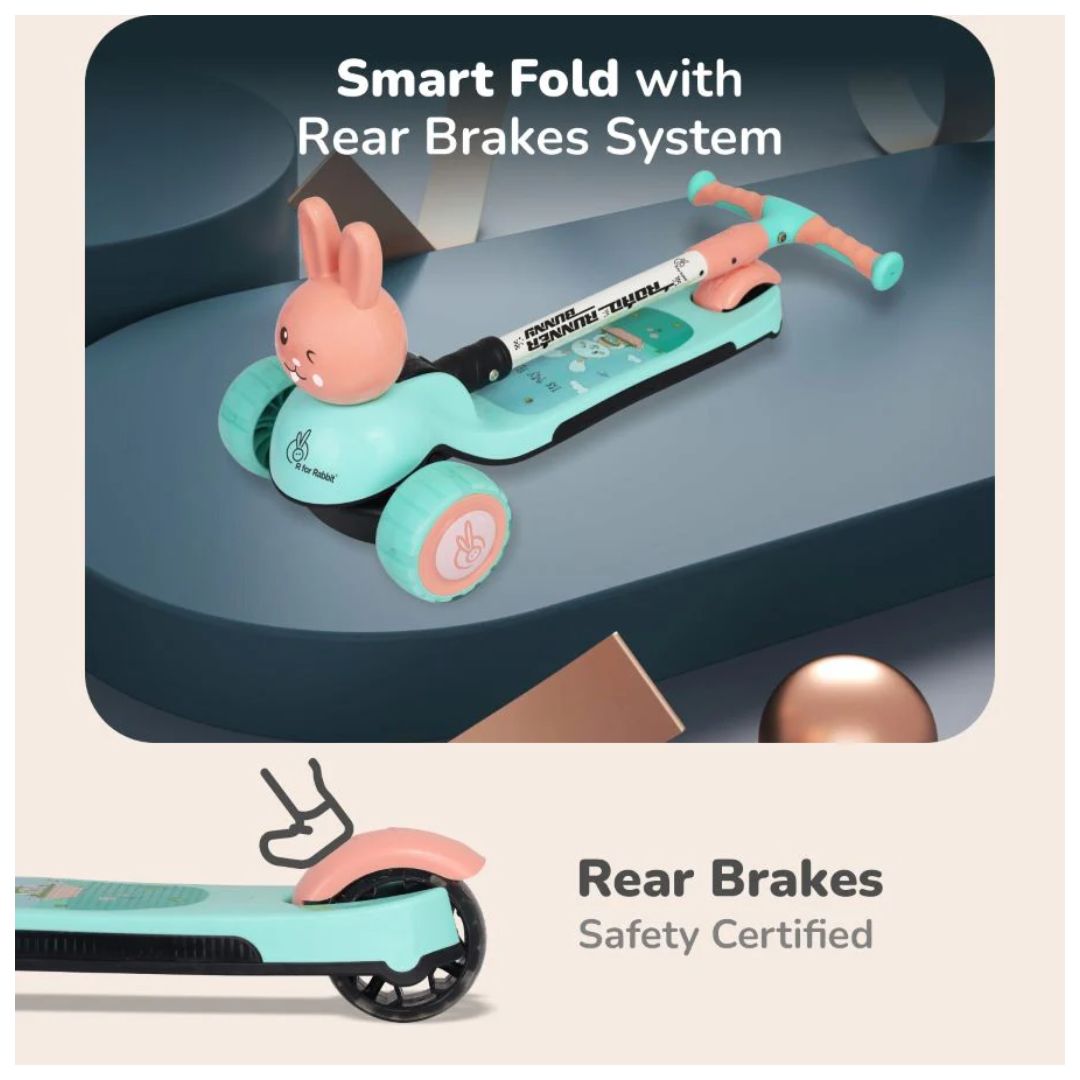 Road Runner Rba Rabbit R For Rabbit: Road Runner Bunny Scooter - Green Peach – Krazy Caterpillar
