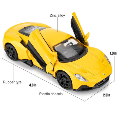 RMZ City: Collection Series Maserati MC20 Yellow Pullback - 1:32