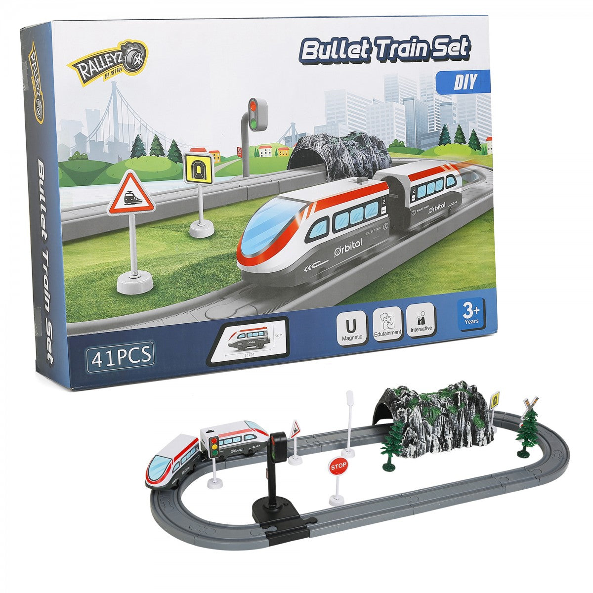 Ralleyz: Bullet Train Set (41 Pieces)