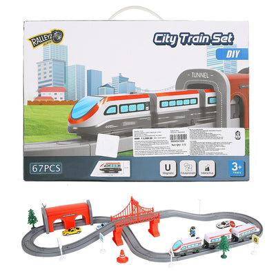 Ralleyz:  DIY  City Train Set (67 Piece)