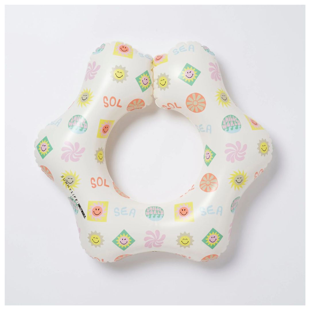 SUNNYLiFE Kiddy Float Ring SMILEY World Sol Sea