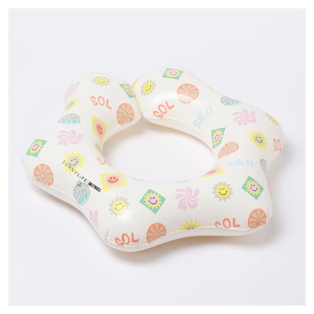 SUNNYLiFE Kiddy Float Ring SMILEY World Sol Sea