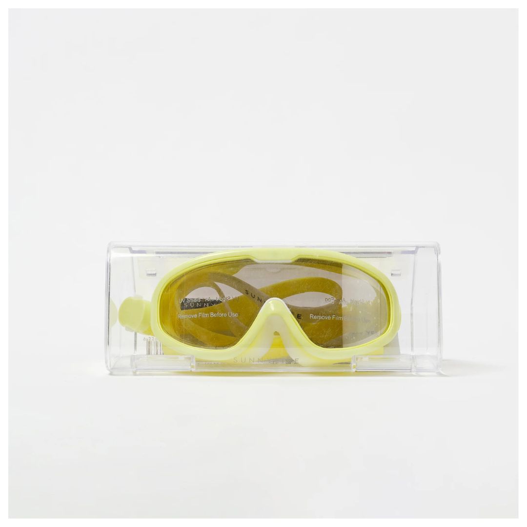 SUNNYLiFE Kids Swim Mask Shark Neon