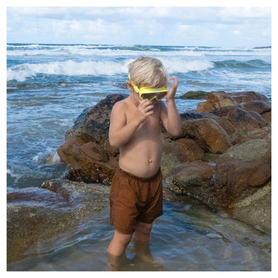 SUNNYLiFE Kids Swim Mask Shark Neon