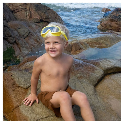 SUNNYLiFE Kids Swim Mask Shark Neon