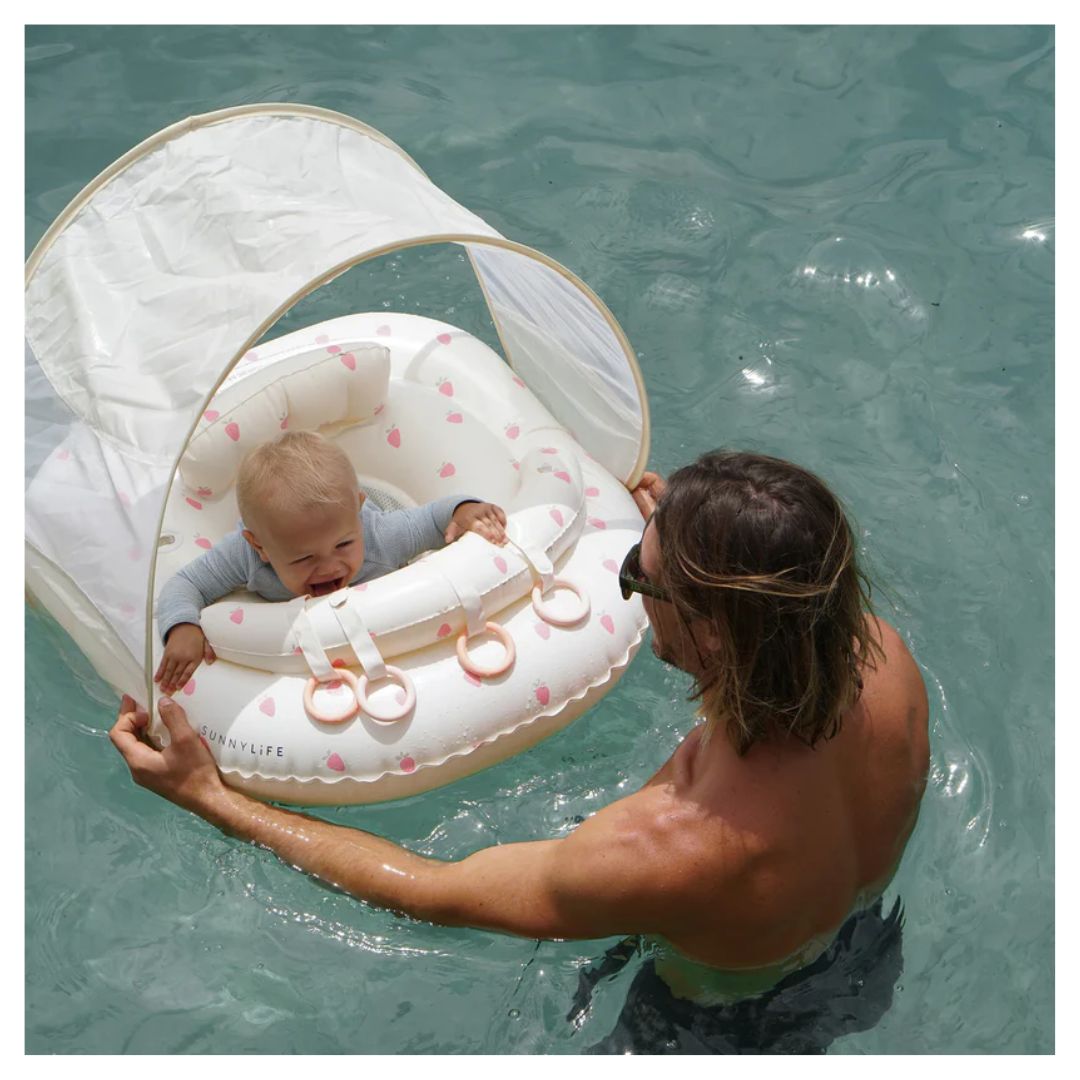 SUNNYLiFE Pool B Seat Strawberry Pink