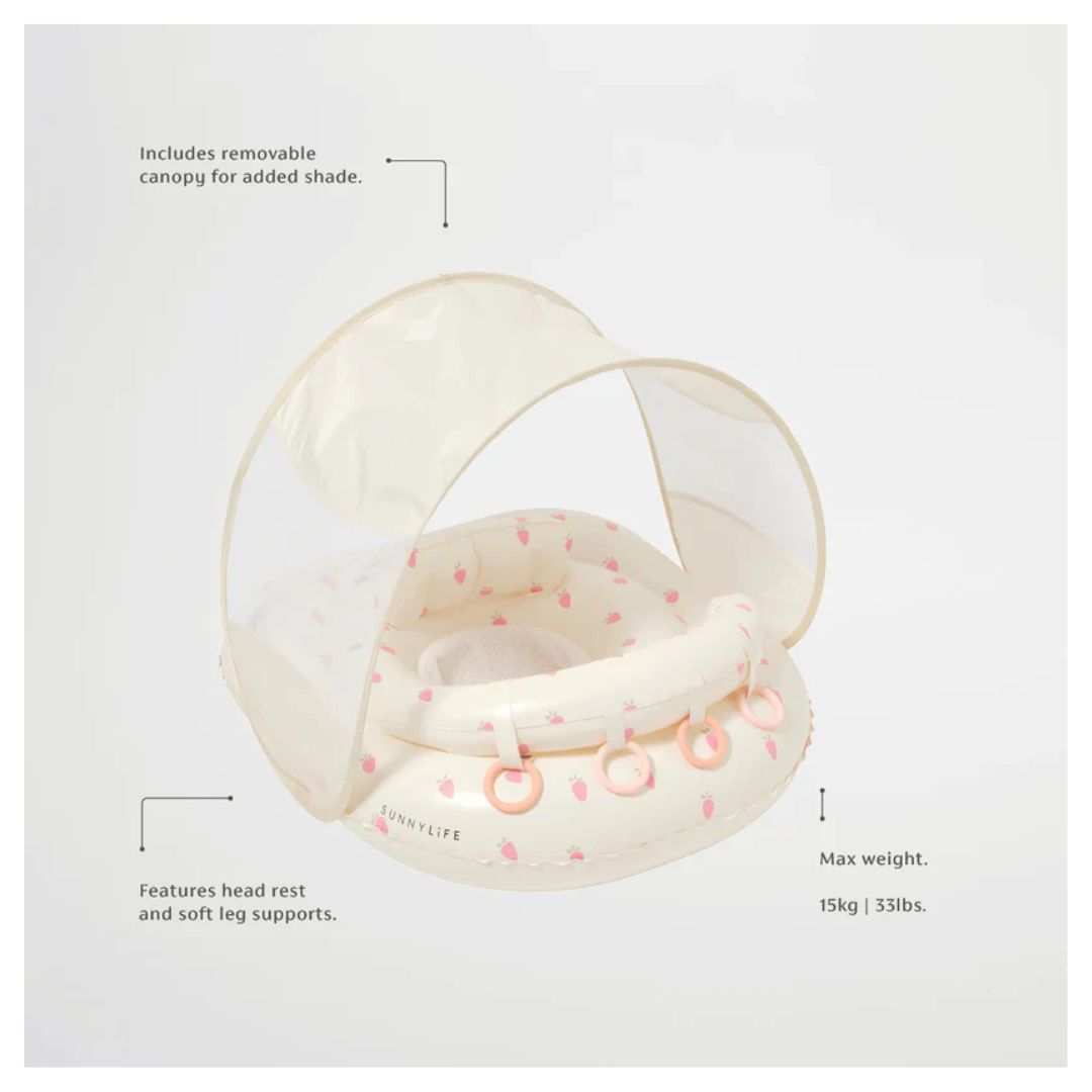 SUNNYLiFE Pool B Seat Strawberry Pink