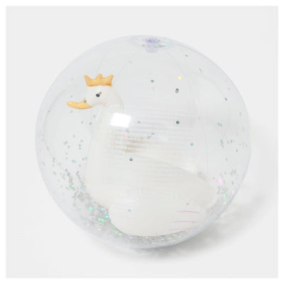 SUNNYLiFE 3D Inflatable Beach Ball Princess Swan Multi