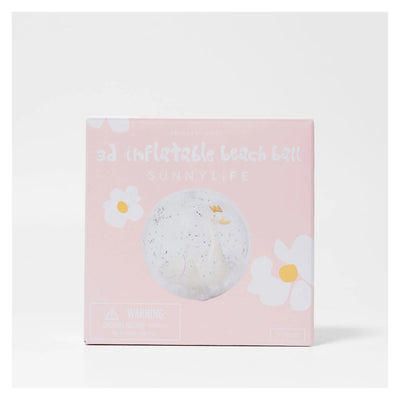 SUNNYLiFE 3D Inflatable Beach Ball Princess Swan Multi