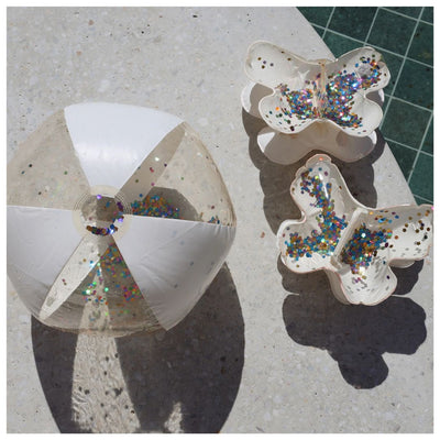 SUNNYLiFE Arm Bands Inflatable Cotton Candy Glitter