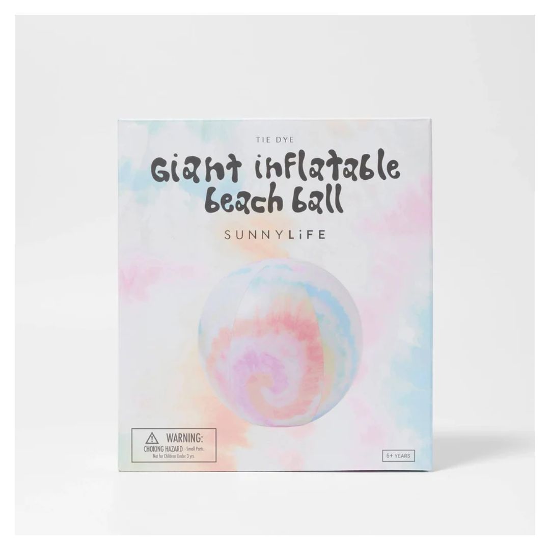 SUNNYLiFE Giant Inflatable Beach Ball Tie Dye Tie Dye