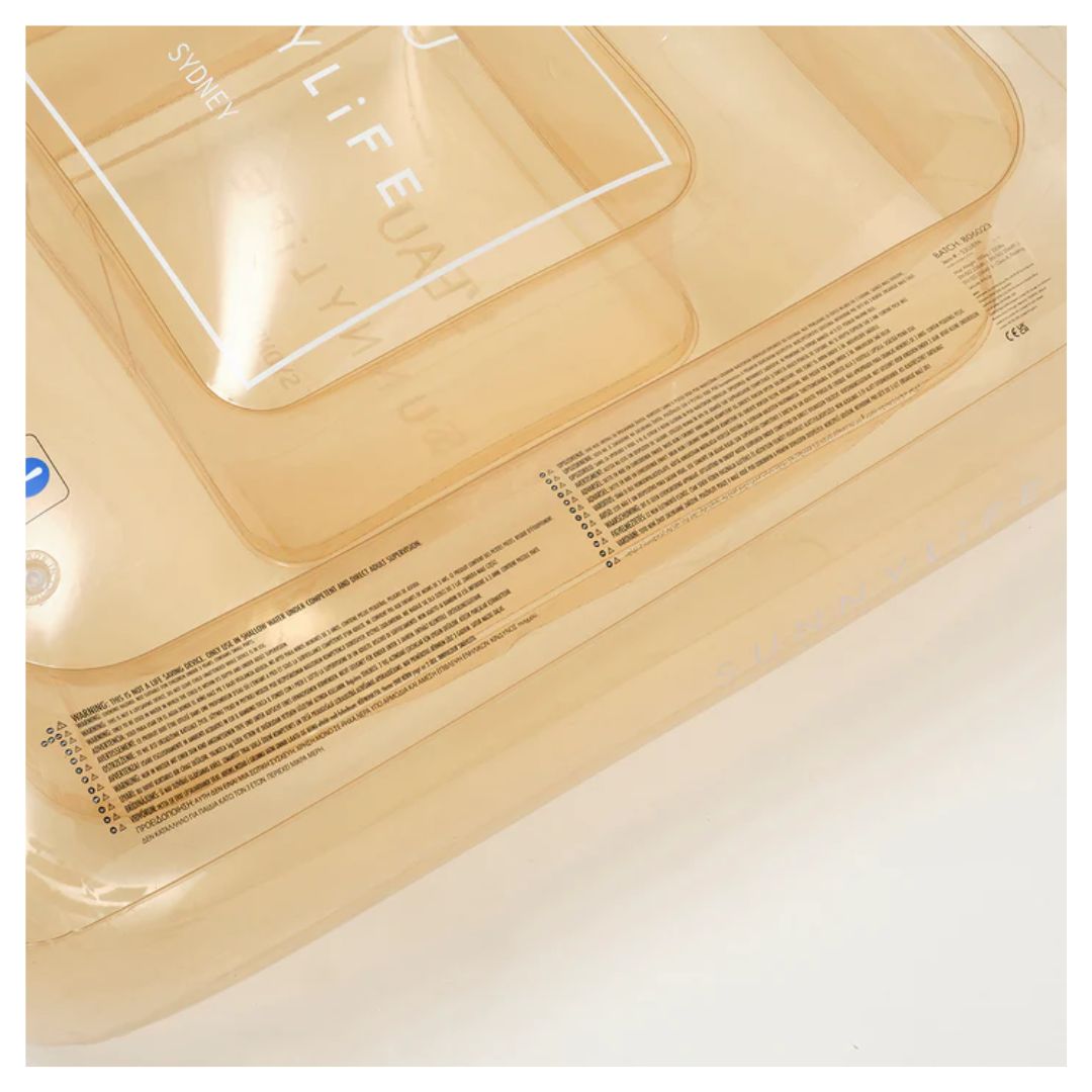 SUNNYLiFE Luxe Lie-On Float Parfum Champagne
