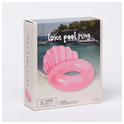 SUNNYLiFE: Luxe Pool Ring Shell Bubblegum