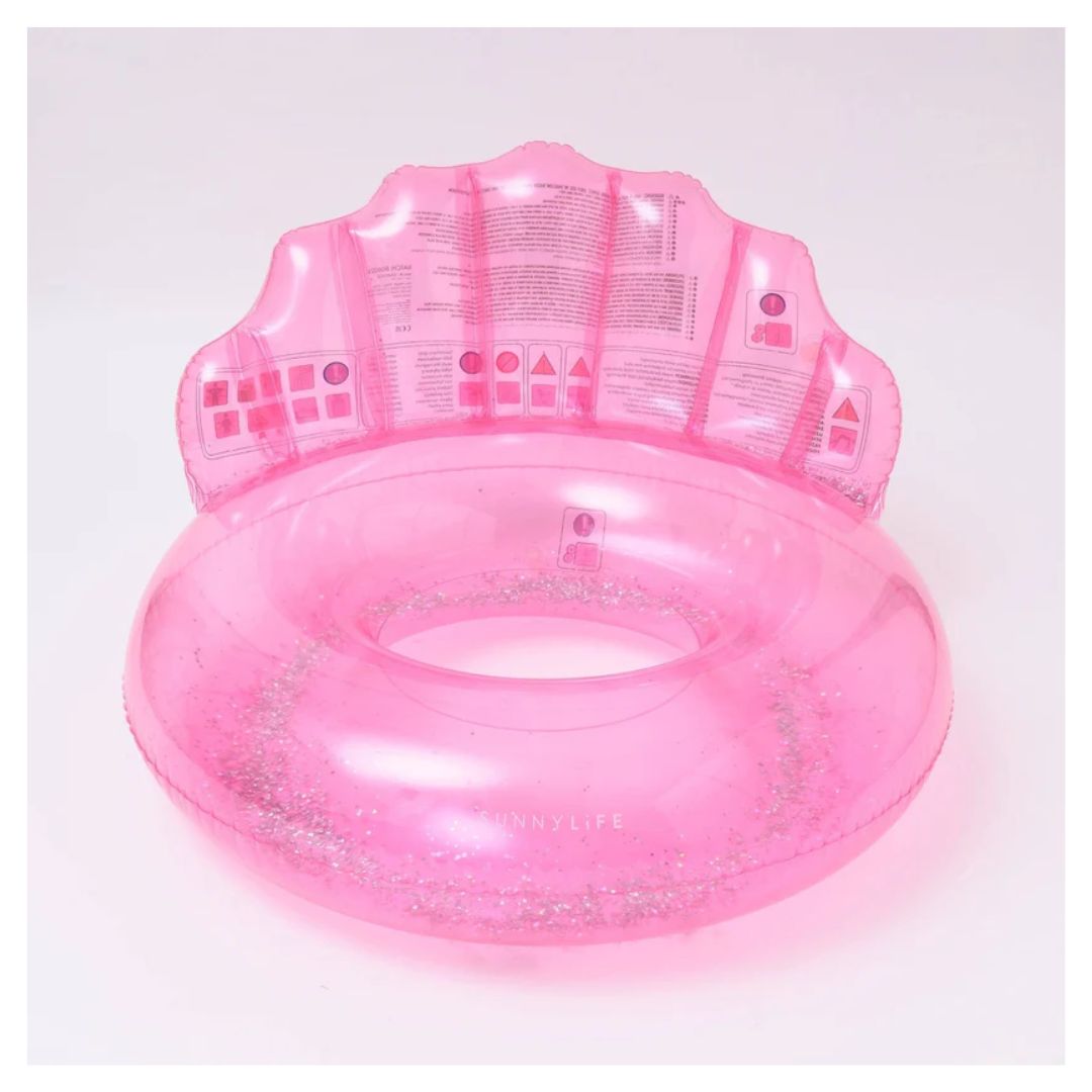 SUNNYLiFE: Luxe Pool Ring Shell Bubblegum