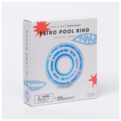SUNNYLiFE: Retro Pool Ring De Playa Stripe
