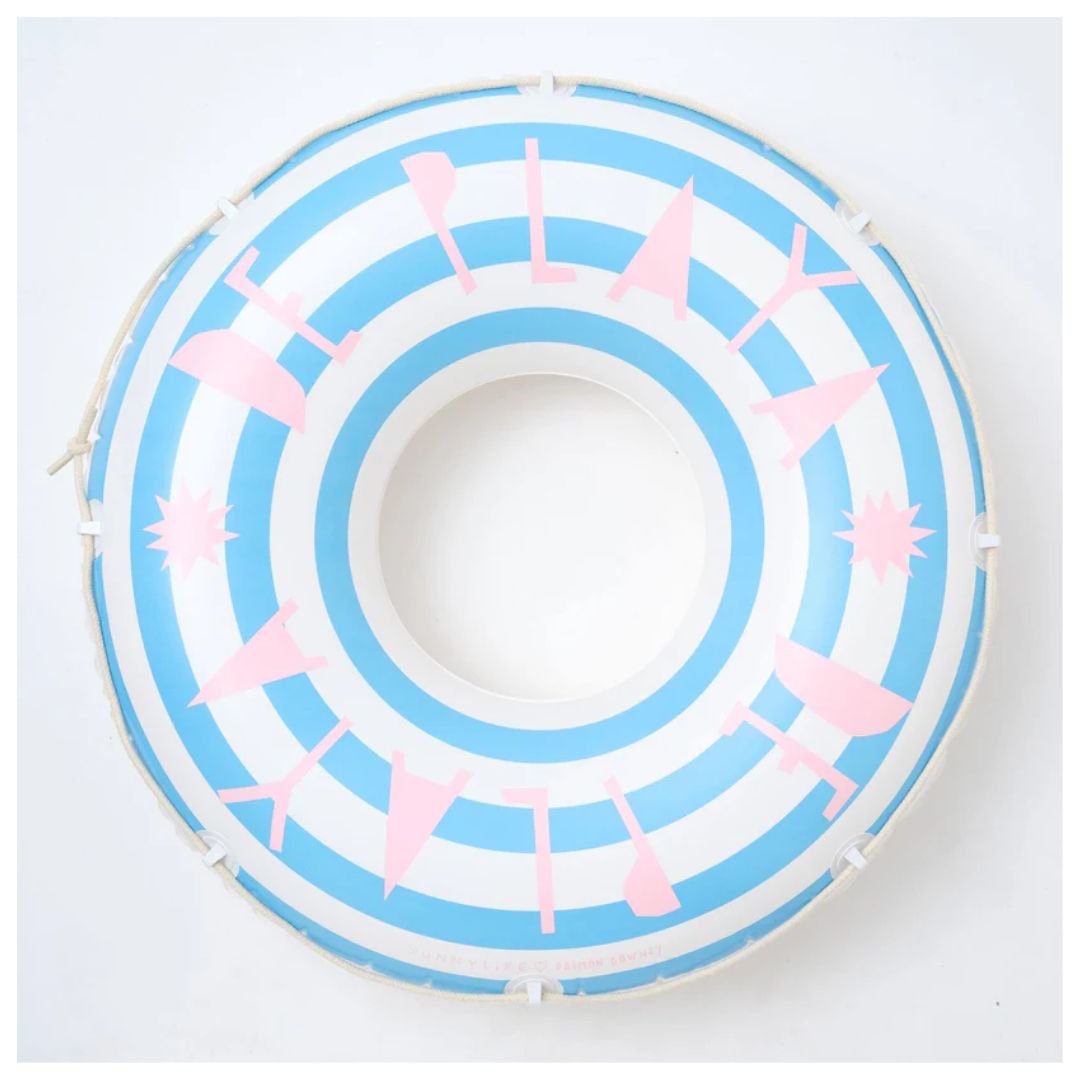 SUNNYLiFE: Retro Pool Ring De Playa Stripe
