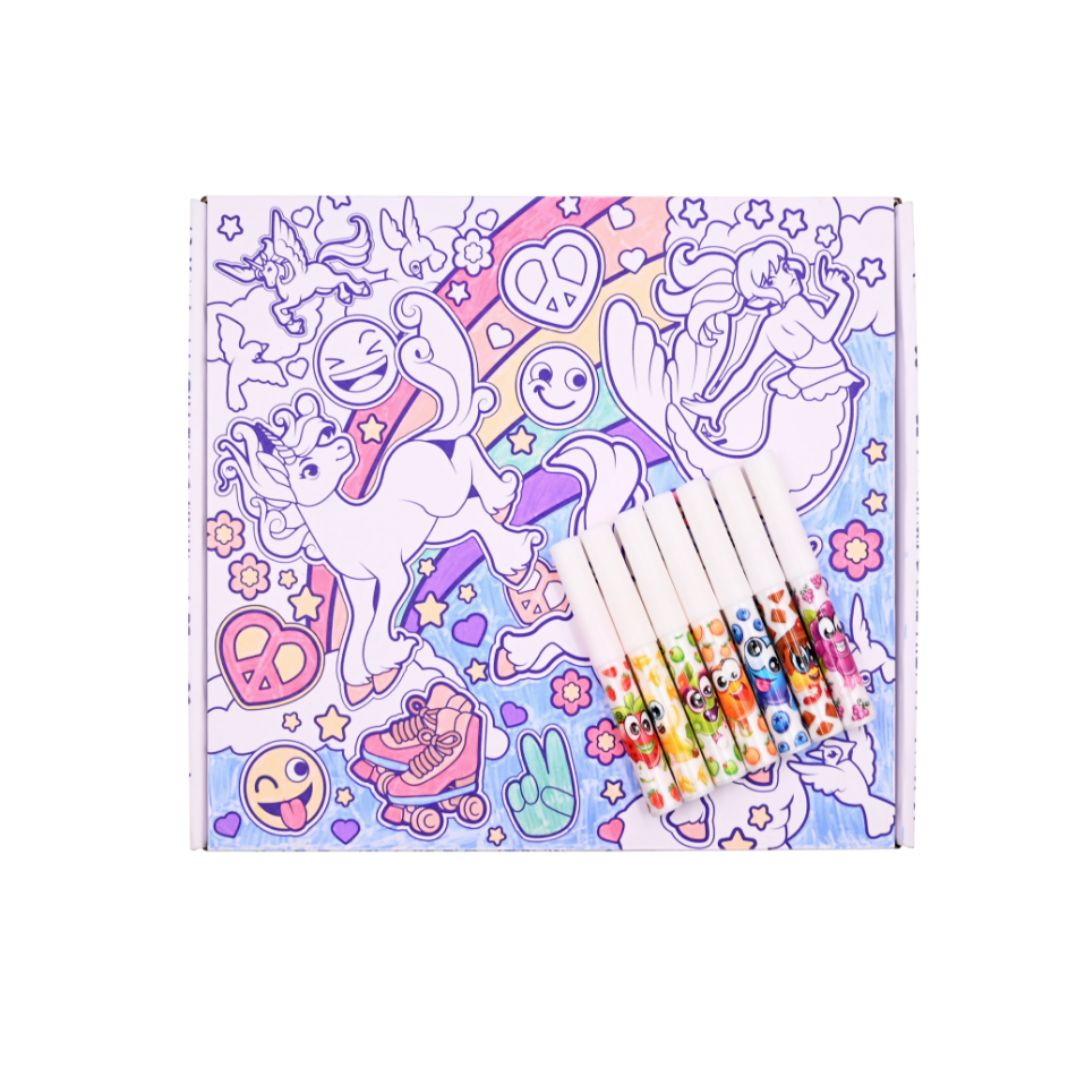 Scentos: Clean Coloring Color-In Carry-Case-Enchanted