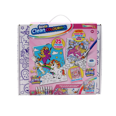 Scentos: Clean Coloring Color-In Carry-Case-Enchanted