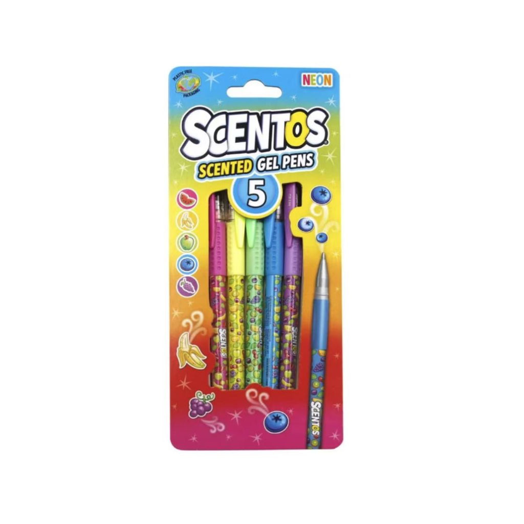 Scentos: Scented Neon Gel Pens, 5 Count