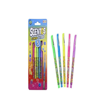 Scentos: Scented Neon Gel Pens, 5 Count